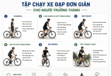 Tập Chạy Xe Đạp Đơn Giản cho Người Trưởng Thành