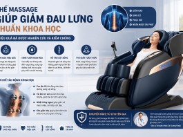 Ghế massage giúp giảm đau lưng chuẩn khoa học